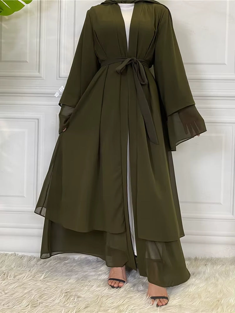 New Abayas for Women Muslim Fashion Dubai Modest Clothing Islamic Women'S Cardigan Evening Long Dress Moroccan Kimono Femme