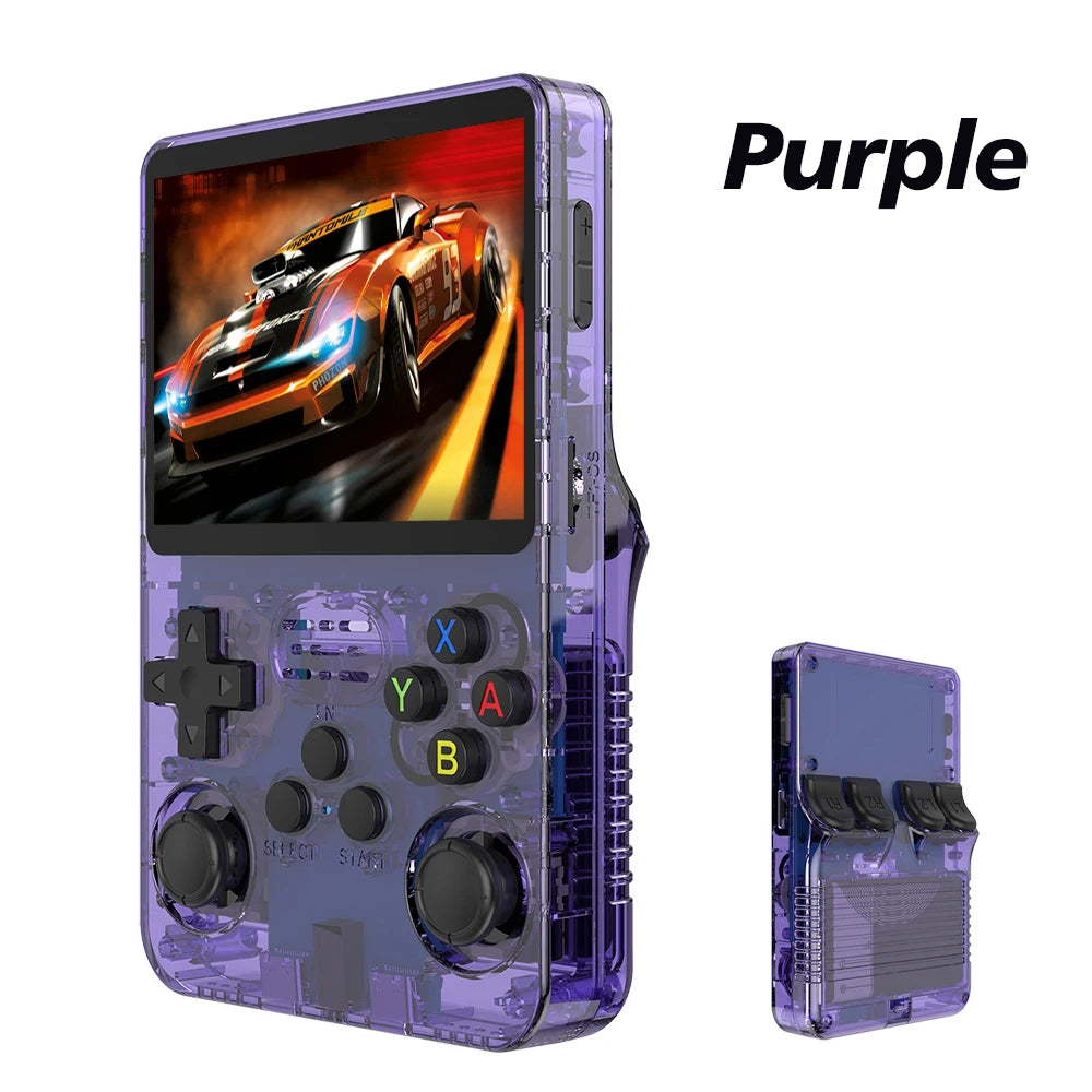 Open Source R36S Retro Handheld Video Game Console Linux System 3.5 Inch IPS Screen Portable Pocket Video Player R35S 64GB Games