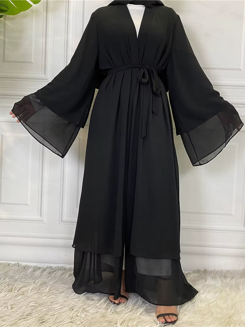 New Abayas for Women Muslim Fashion Dubai Modest Clothing Islamic Women'S Cardigan Evening Long Dress Moroccan Kimono Femme