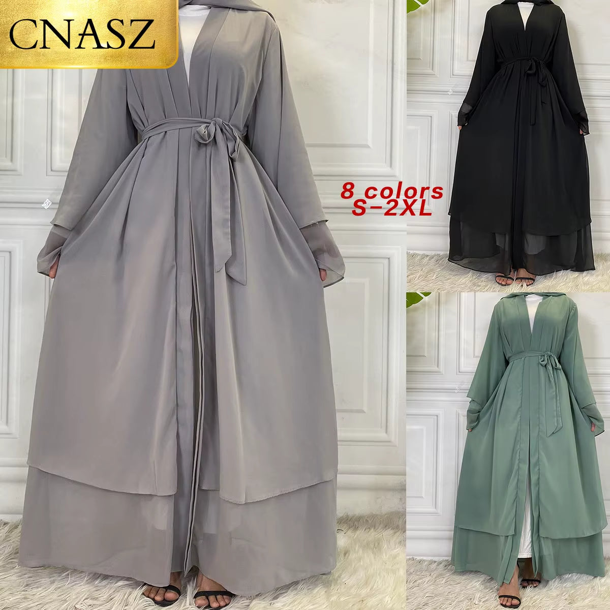 New Abayas for Women Muslim Fashion Dubai Modest Clothing Islamic Women'S Cardigan Evening Long Dress Moroccan Kimono Femme