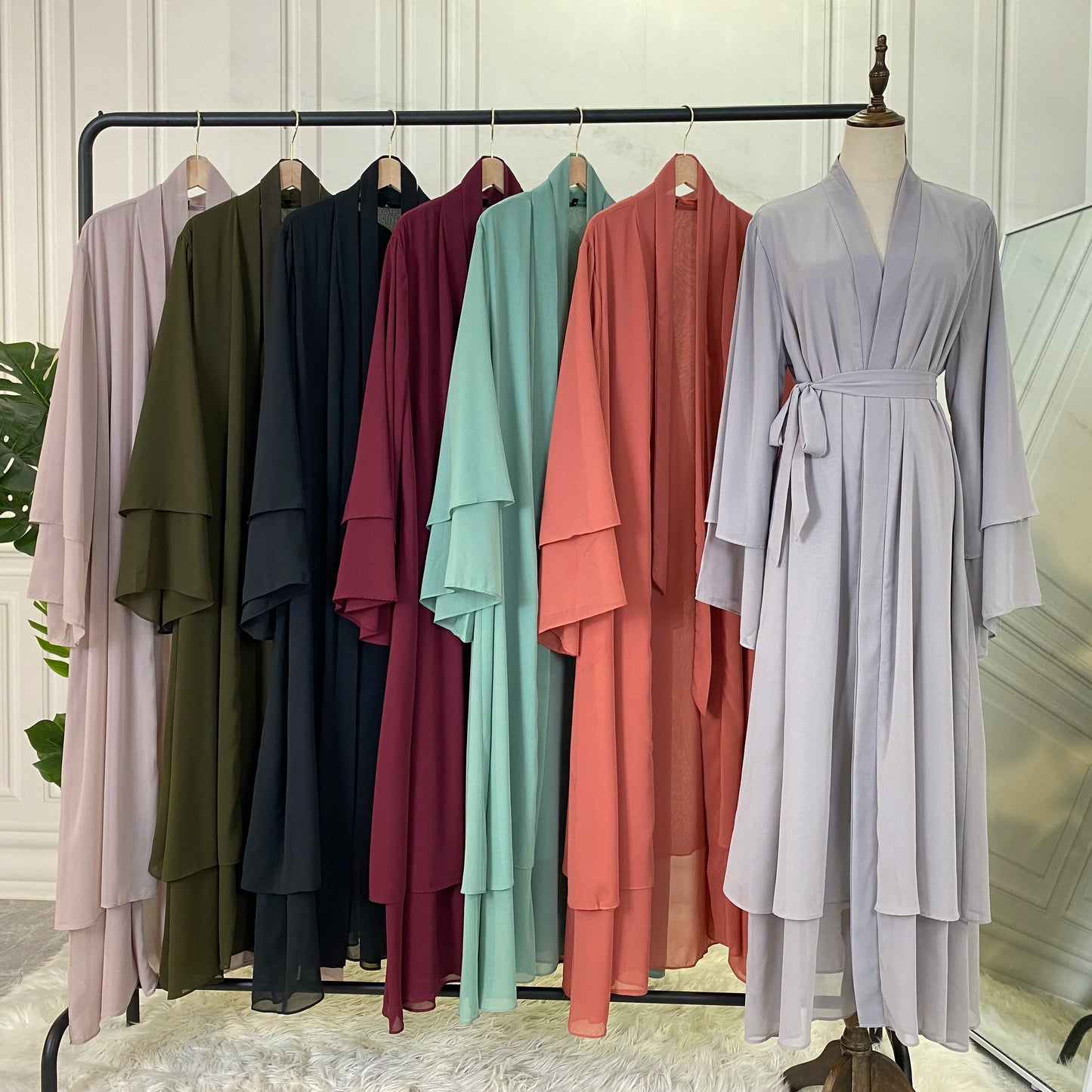 New Abayas for Women Muslim Fashion Dubai Modest Clothing Islamic Women'S Cardigan Evening Long Dress Moroccan Kimono Femme