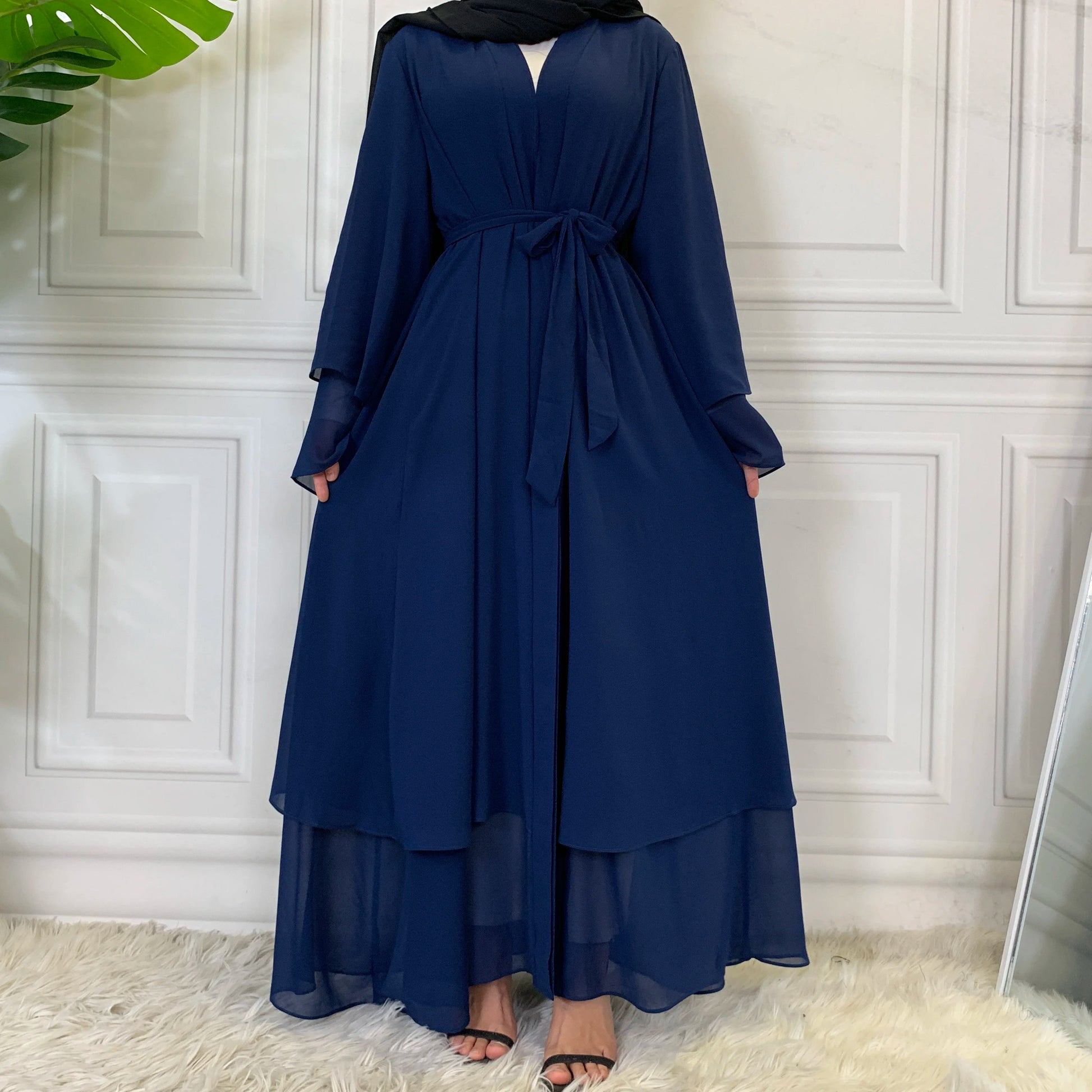 New Abayas for Women Muslim Fashion Dubai Modest Clothing Islamic Women'S Cardigan Evening Long Dress Moroccan Kimono Femme