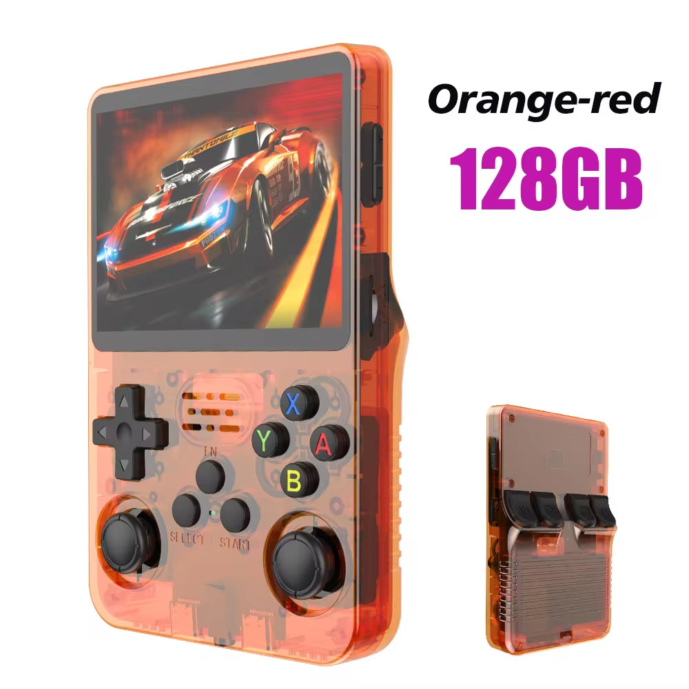 Open Source R36S Retro Handheld Video Game Console Linux System 3.5 Inch IPS Screen Portable Pocket Video Player R35S 64GB Games