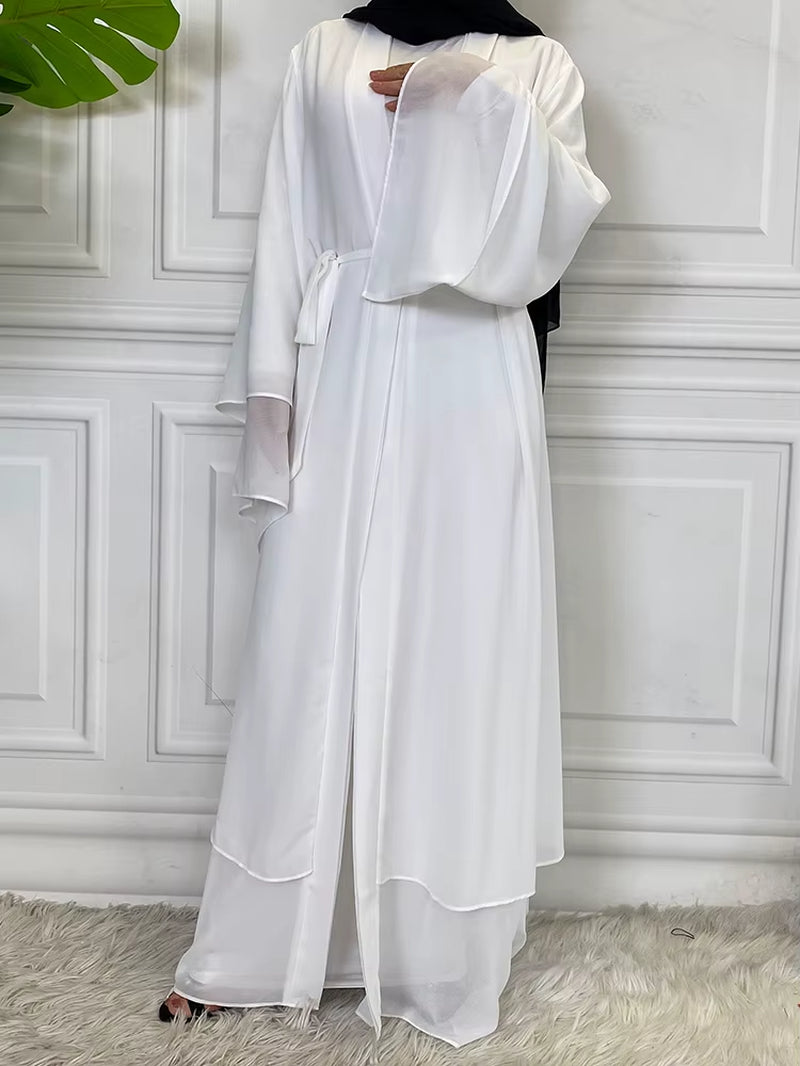 New Abayas for Women Muslim Fashion Dubai Modest Clothing Islamic Women'S Cardigan Evening Long Dress Moroccan Kimono Femme