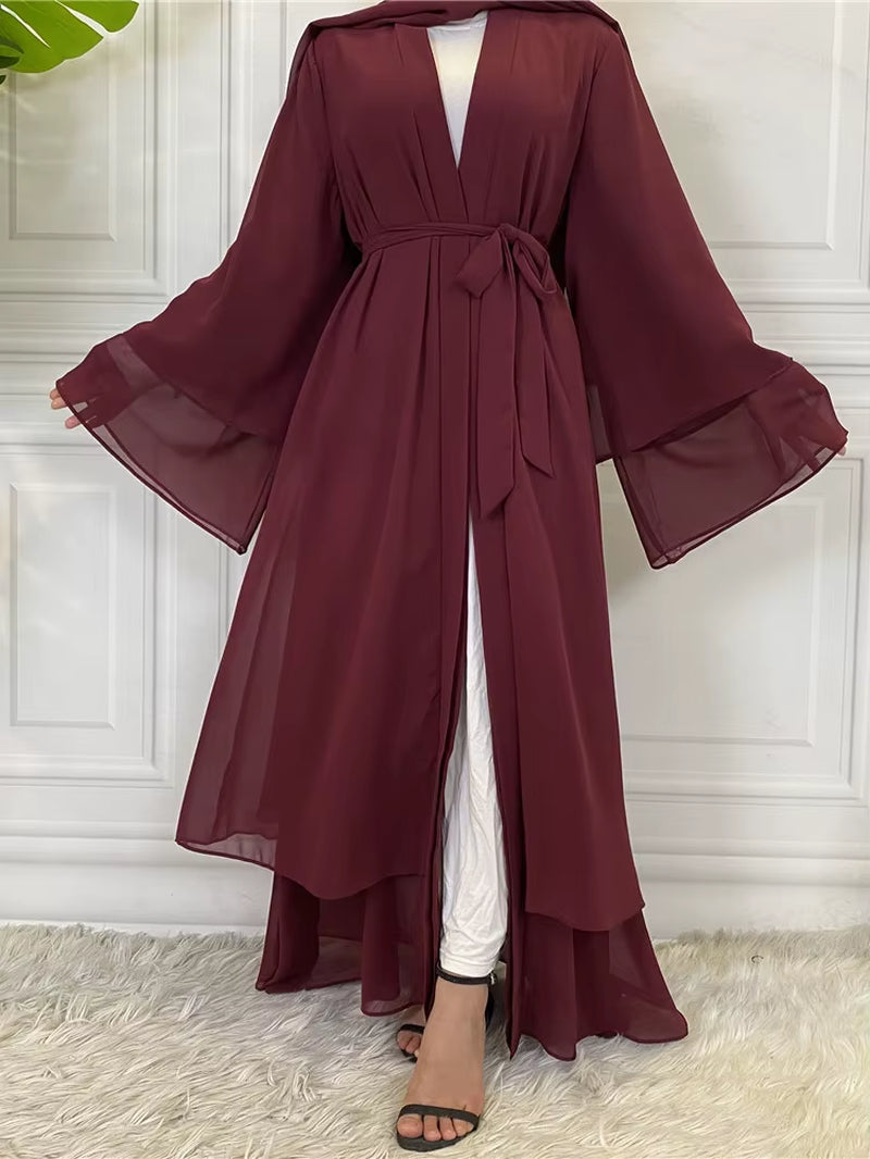 New Abayas for Women Muslim Fashion Dubai Modest Clothing Islamic Women'S Cardigan Evening Long Dress Moroccan Kimono Femme