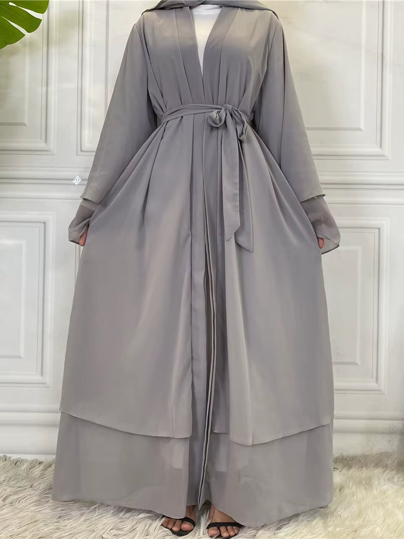 New Abayas for Women Muslim Fashion Dubai Modest Clothing Islamic Women'S Cardigan Evening Long Dress Moroccan Kimono Femme