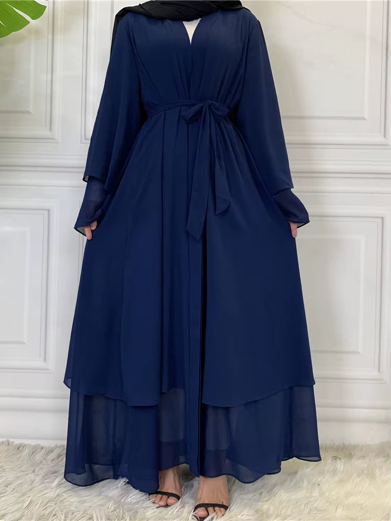 New Abayas for Women Muslim Fashion Dubai Modest Clothing Islamic Women'S Cardigan Evening Long Dress Moroccan Kimono Femme