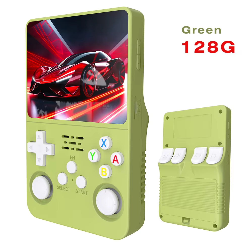 Open Source R36S Retro Handheld Video Game Console Linux System 3.5 Inch IPS Screen Portable Pocket Video Player R35S 64GB Games