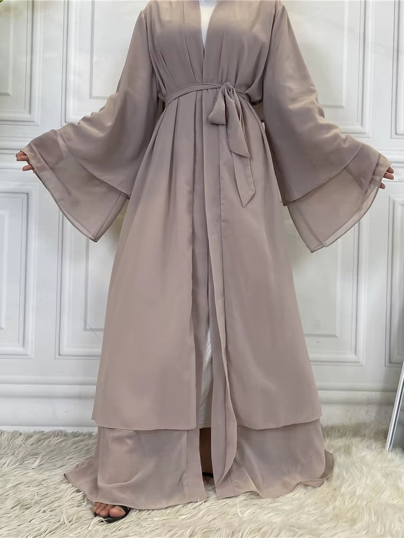 New Abayas for Women Muslim Fashion Dubai Modest Clothing Islamic Women'S Cardigan Evening Long Dress Moroccan Kimono Femme